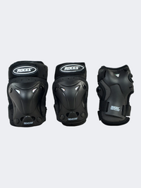 Roces Ventilted 3 Pack Kids Skating Protection Black