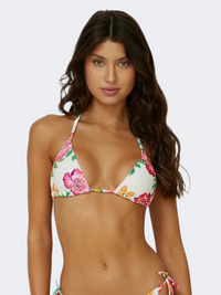 Pq Swim Mita Embroidered Tri Women Beach Bra Multicolor