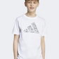Adidas Camo Graphic Kids-Boys Sportswear T-Shirt White