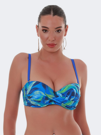 Bluepoint Women Beach Bra Blue Lagoon/Royal