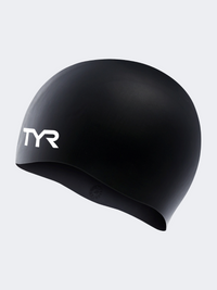 Tyr Wrinkle Free Unisex Swim Cap Black
