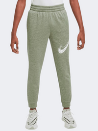 Nike Multi Stain Repel Boys Lifestyle Pant Oil Green/White