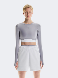 On Train Crop Women Training Long Sleeve Lilac