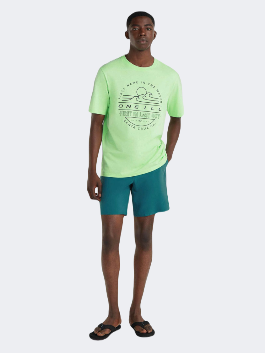 Oneill Muir Men Beach T-Shirt Neon Green