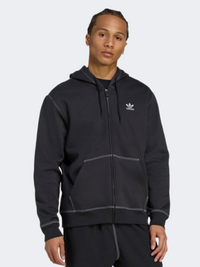 Adidas Essentials Full Zip Men Original Hoody Black