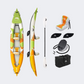 MSPA Betta Leisure 2 Person Inflatable Kayak Beach Surfboard White/Green