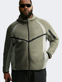 Nike Tech Color Block Fleece Pro Windrunner Men Lifestyle Hoody Silver Sage