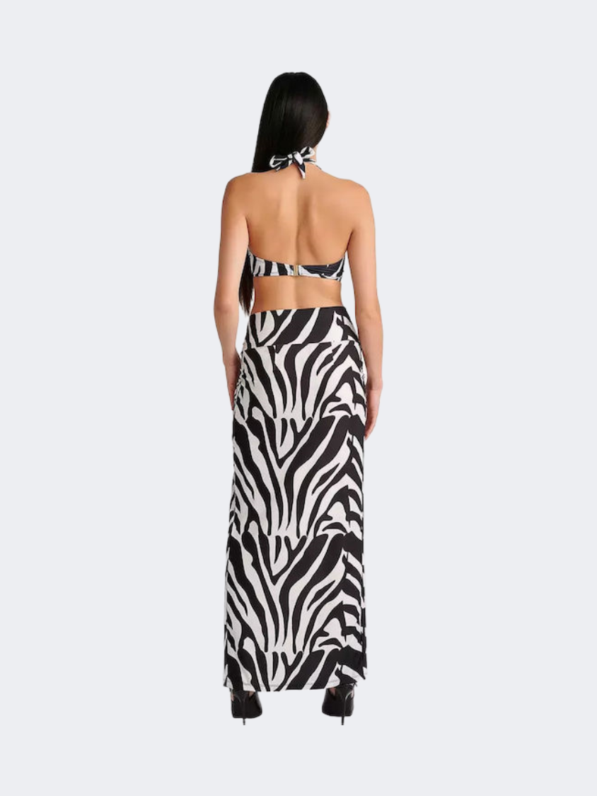Blu 4U Women Beach Sarong Zebra