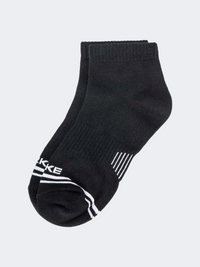 Erke Flat Ankle Men Lifestyle Sock Black