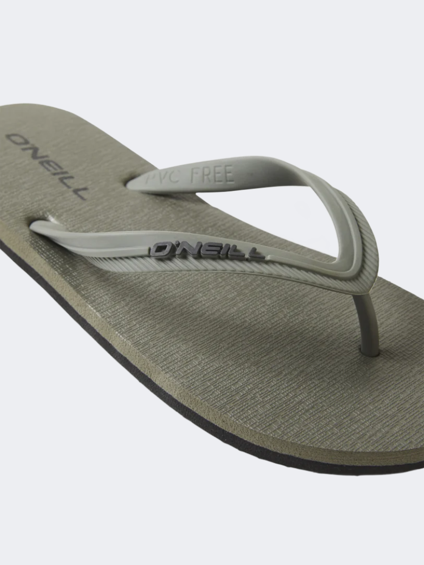 O&#39;Neill Profile Small Logo Men Beach Slippers Military Green
