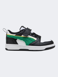 Puma Rebound V6 Low Super Ps-Boys Lifestyle Shoes Archive Green