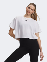 Under Armour Rival Boxy Women Lifestyle T-Shirt White/Black