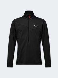 Salewa Puez Cammino Polarlite Half-Zip Men Hiking Jacket Black Out