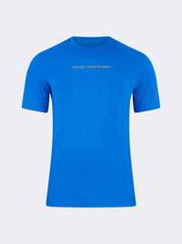 Oil And Gaz Comfortable Men Sportwear T-Shirt R-Neck Royal Blue