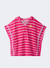 Hatley Paradise Hooded Coverup Girls Beach Towel Pink/White