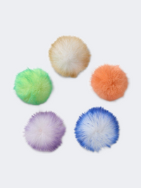 Crocs Long Hair Puff 5 Pack Unisex Lifestyle Pins Multicolor