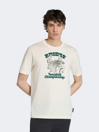 Adidas Novelty Foosball Graphic Men Sportswear T-Shirt Off White