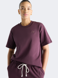 New Balance Athletics Jersey Women Lifestyle T-Shirt Cherry Leather