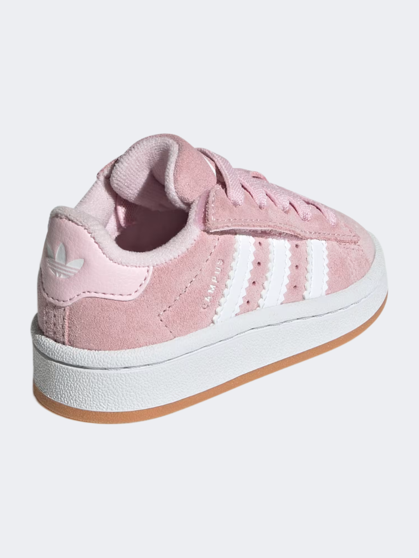 Adidas Campus 00S Comfort Closure Elastic Lace Infant-Girls Originals Shoes Pink/White/Gum