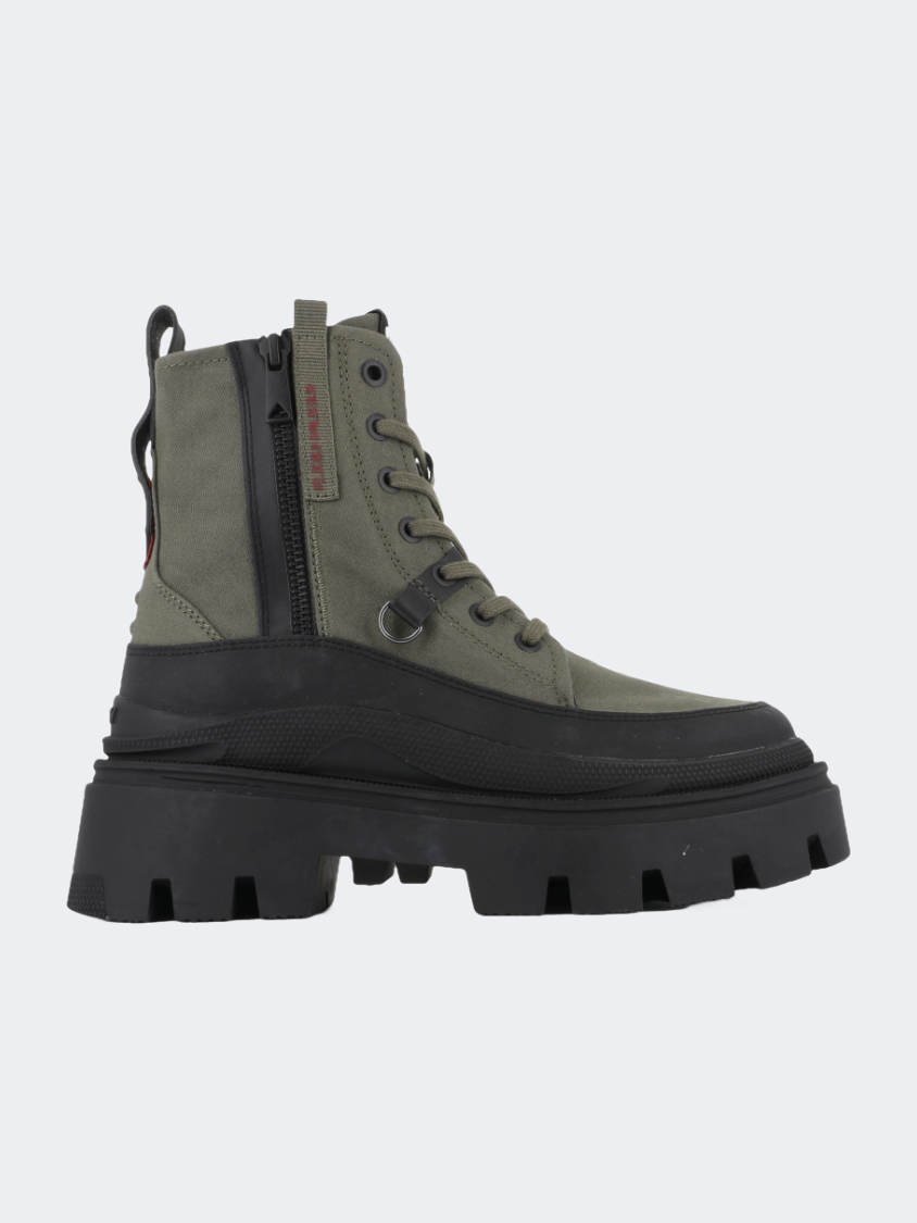 Palladium Pallasquad Zip Tx Women Lifestyle Shoes Olive Night