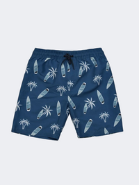 Stamion Bermuda Boats Boys Beach Swim Short Blue