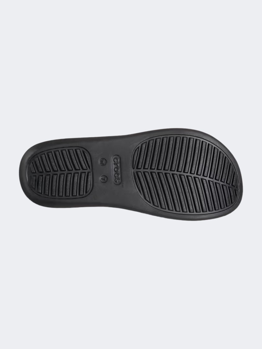 Crocs Getaway Platform Toe Loop Women Lifestyle Slippers Black