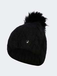 Oil And Gaz Warm Women Lifestyle Pom Beanie Black