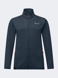 Salewa Puez Cammino Polarlite Women Hiking Jacket Blueberry