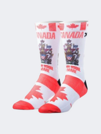 Odd Sox Osunolcana Canada Unisex Lifestyle Sock Red/White