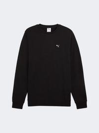 Puma Essential Elevated Crew Men Lifestyle Sweatshirt Black