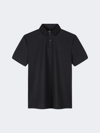 Erke Micro Men Tennis Polo Short Sleeve Black