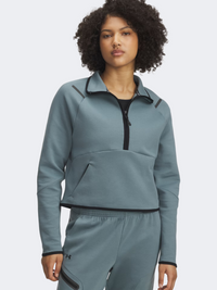 Under Armour Unstoppable Fleece Women Lifestyle Long Sleeve Jasper Blue