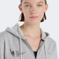 New Balance Nyc Marathon Coastal Fleece Full Zip Women Lifestyle Hoody Athletic Grey