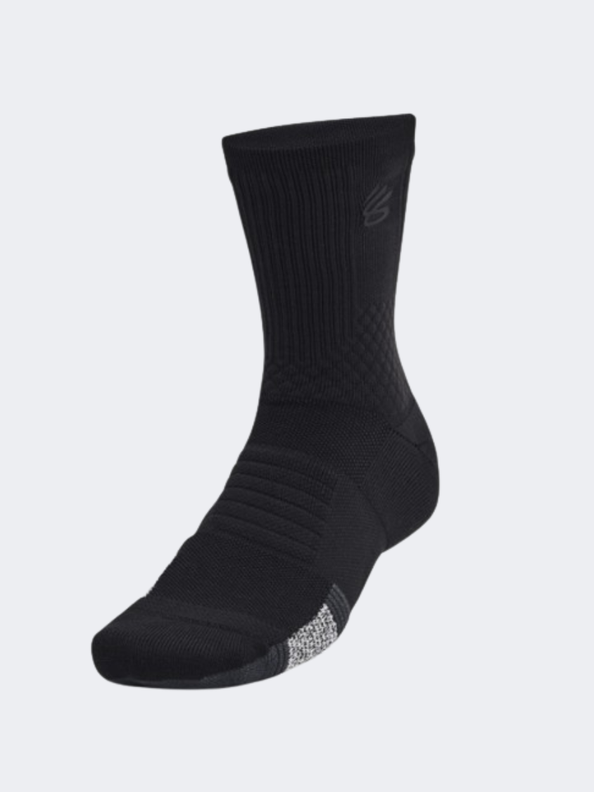 Under Armour Curry Ad Playmaker Unisex Basketball Sock Black/Anthracite