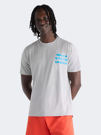 New Balance Rc Essential Graphic Men Performance T-Shirt Athletic Grey
