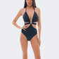 Blue Point Onepiece Solids Women Beach Monokini Black