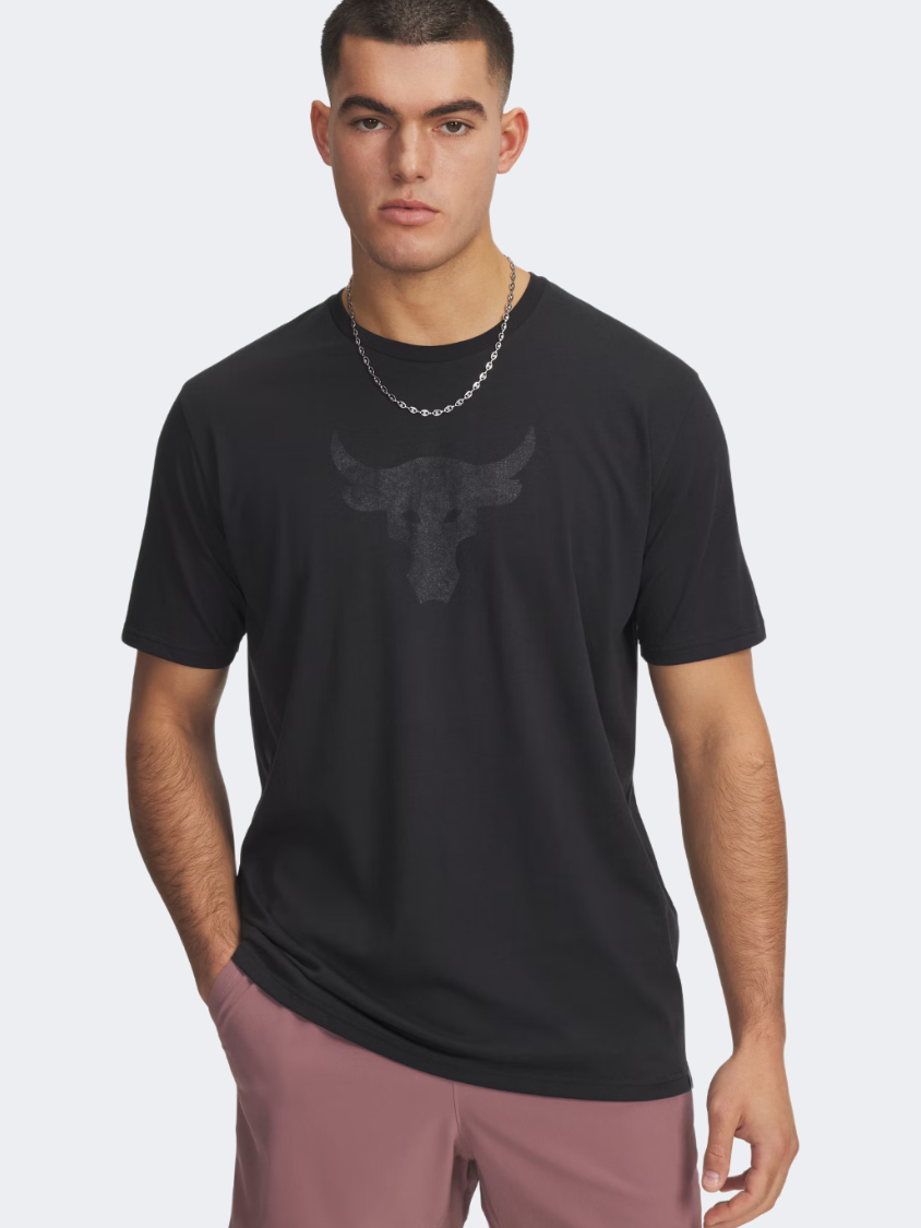 Under Armour Project Rock Brahma Bull Men Training T-Shirt Black ...