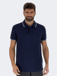 Lotto Polo Classic Men Lifestyle Polo Short Sleeve Navy Blue/Azure