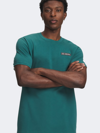 Under Armour Heavyweight Armour Label Men Lifestyle T-Shirt Rack Green