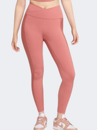 Nike One High Rise Wrap Women Training Tight Canyon Pink/White
