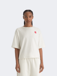 The North Face Red Box Boxy Women Lifestyle T-Shirt White Dune