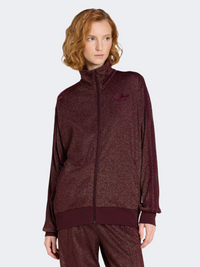 Adidas Lurex Firebird Women Original Track Top Maroon