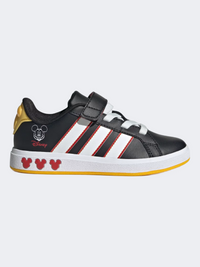 Adidas Disney Mickey Mouse Grand Court Ps-Boys Sportswear Shoes Black/White/Red