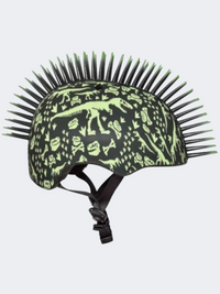 Raskullz T Rex Bonez Mohawk Kids Biking Protection Black/Green