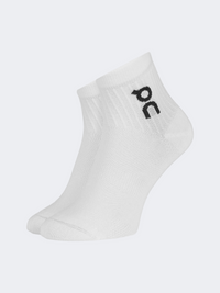 On Logo Mid 3P Unisex Lifestyle Sock White