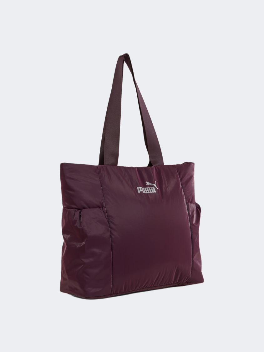 Puma Core Up Large Shopper Women Lifestyle Bag Midnight Plum