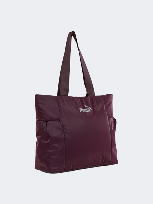 Puma Core Up Large Shopper Women Lifestyle Bag Midnight Plum