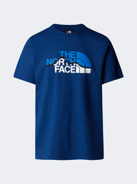 The North Face Mountain Line Men Lifestyle T-Shirt Estate Blue