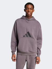 Adidas Future Icons 3 Bar Men Sportswear Hoody Grey