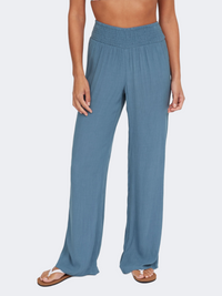 Oneill Johnny Smocked Waist Women Lifestyle Pant Copen Blue